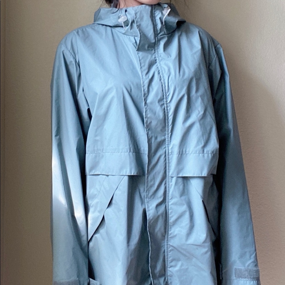 Lands’ End Green Vintage Raincoat